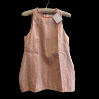 BNWT Scanlan Theodore Womens Size 10 Sleeveless Pink/light rose Tinsel Jacquard Weave Top 