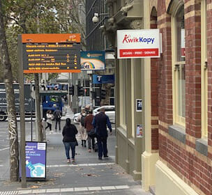 places to print documents in melbourne Kwik Kopy Exhibition Street